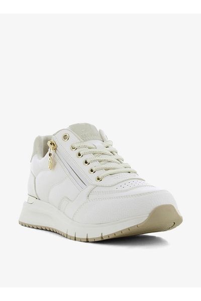 SJ Women's Panelled Sports Shoes with Zip Closure
