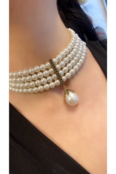 Takkı by Handan Cam Inci Choker Kolye.