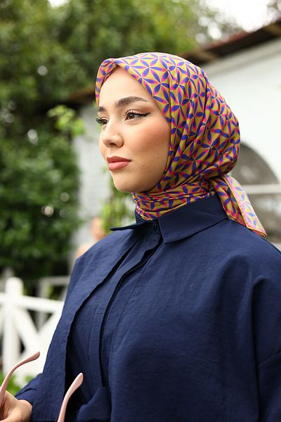 Silk Home Thin Cotton Floral PattErn Soft Scarf HEadscarf