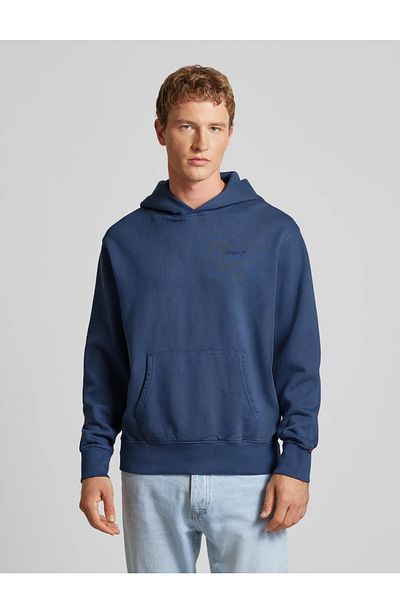 Levi's Ανδρικό φούτερ 'The Authentic' Navy Blue - Label-Stitching Modell A8435-0020