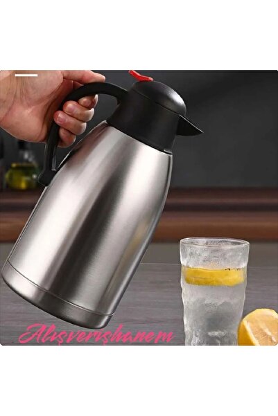 Alışverişhanem Stainless Steel Double Layer Thermos 3 Liters