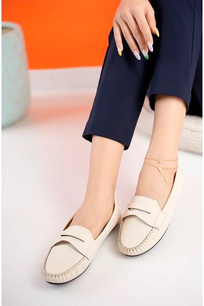 Eylül Spor Women's Ballet Flats Lightweight Comfortable Soft Sole Stylish Daily Skin Shoes Special Mother's Shoes for Mother's Day