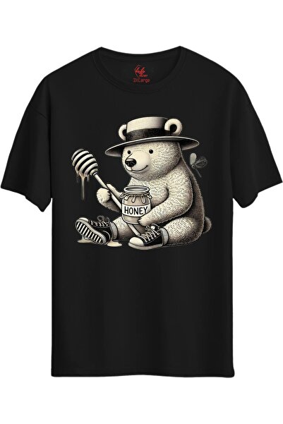 Generic Brand Tricou Honey Bear cu design pepene verde