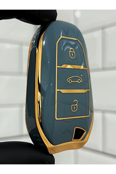 BARKAS ELEKTRONİK Opel Astra Corsa Mokka Grandland Vivaro Crossland - Gray Smart Nano Key Case