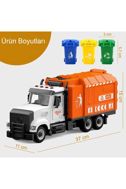 ctoy Işıklı Sesli Sök Tak Oyuncak Çöp Kamyonu YW9083A