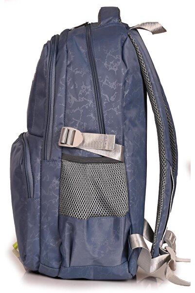 ÇÇS Young 51583 - Large Volume Blue School Backpack Anti-Sweat and Back Support