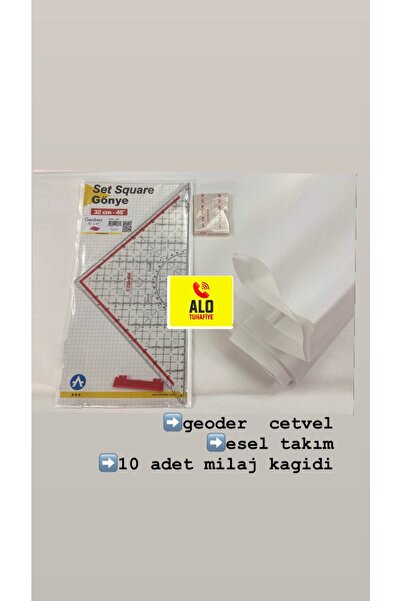 ALOTUHAFİYE 3 Lu Set Esel Geoder Milaj Kagidi