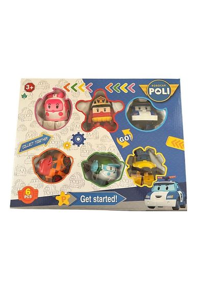 Robocar Poli Mega Robocar 6-Piece Transformable Toy Set