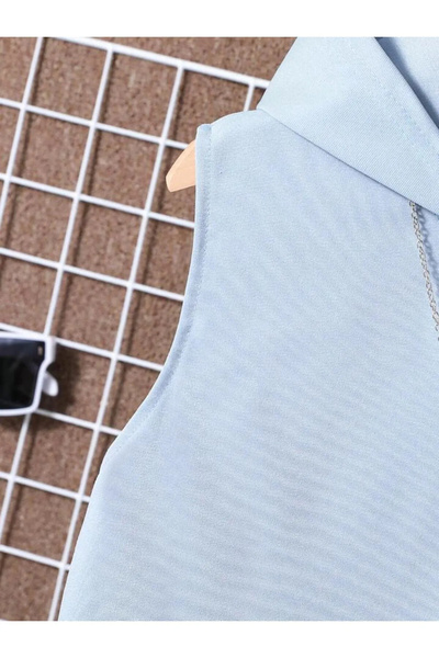 npLStore Унісекс плюс розмір етикетки з принтом футболка без рукавів з капюшоном і шорти верхній і нижній комплект