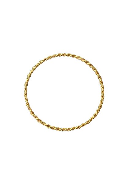 BiLi Accessories Altın Kaplama Adana Burması Ikili Model Br-15