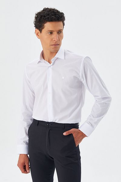 ModaPlaza Ανδρικό πουκάμισο με μανίκια Slimfit 1064