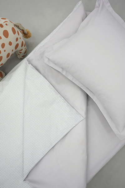 mordesign Double Sided Baby Duvet Cover Set - 100% Cotton, Gingham Series Children's Bedding Set