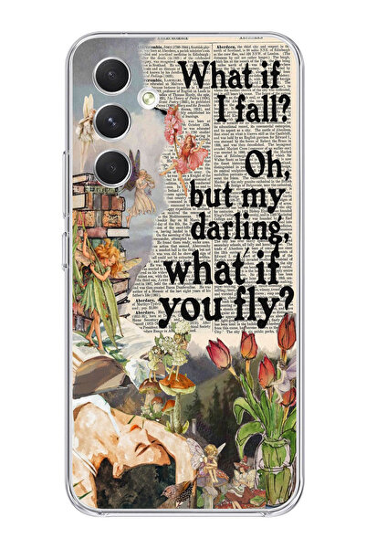 moonset Samsung Galaxy S24 Plus Uyumlu What If Tasarımlı Baskılı Şeffaf Telef...