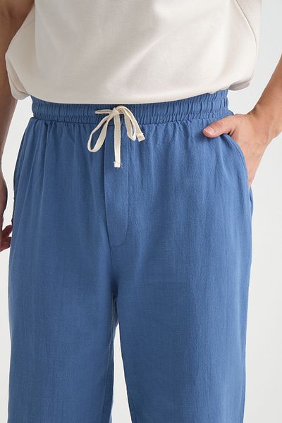 Redline Comforted Men's Linen Look Casual Pants Wide Leg New Season