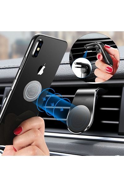 Ecoform Auto In-Car Magnetic Air Conditioner Phone Holder with Magnet Latch