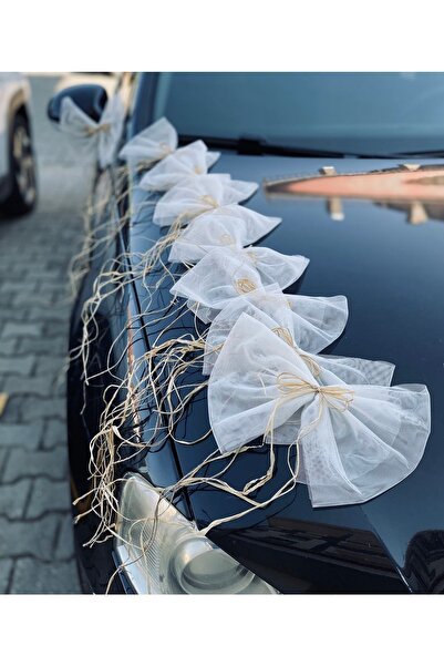 ASİMEL TAÇ & TASARIM 20 Adet Düğün Arabası Süsü Gelin Arabası Konvoy Süsü