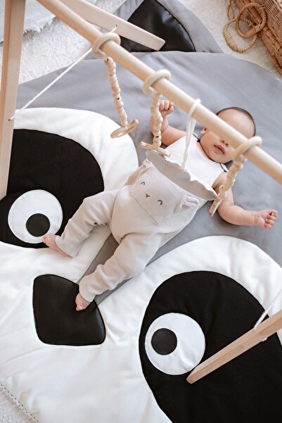 DERY BABY Oyun Halısı- Ahşap Bebek Oyun Alanı Etkinlik Alanı Baby Gym -Ahşap Bebek Oyuncakları RACON