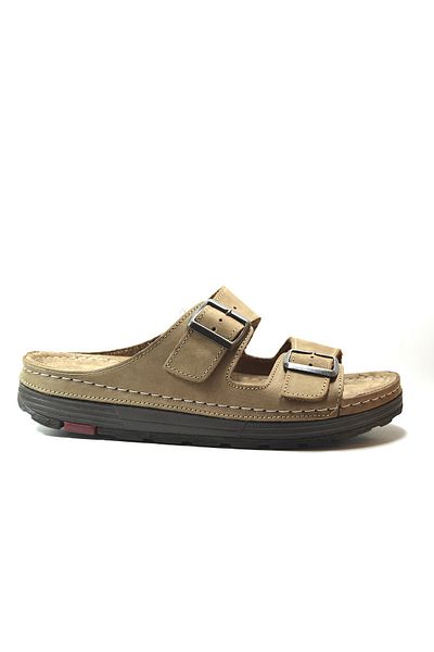 Onlo Ayakkabı BR.1874 Γνήσιο δέρμα - Ανδρικές παντόφλες Casual με Ορθοπεδική Πόρπη