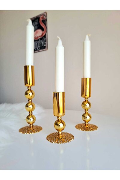 Panoramas Home Gold Mumluk Üçlü Set