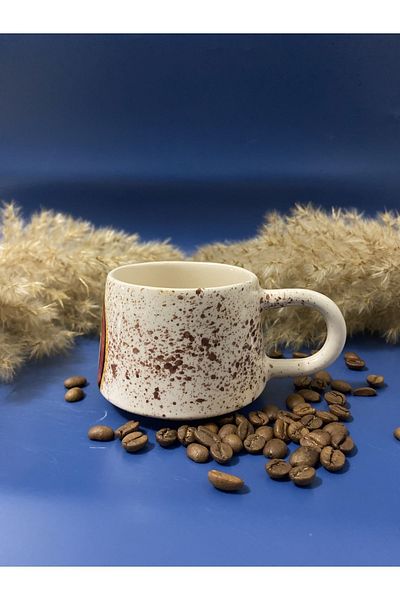 Çiporcal Ceramic Spraying Rainbow - Handmade Classic Mug