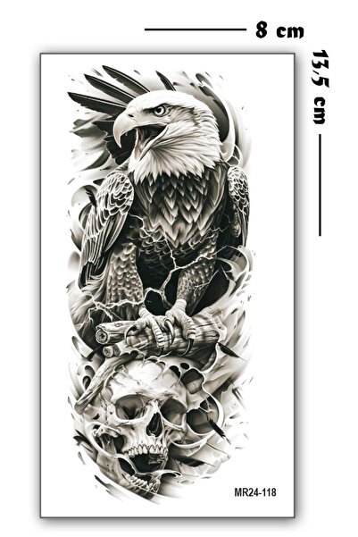 Jet Online Kartal ve Kuru Kafa Geçici Dövme