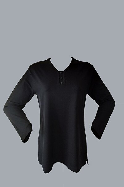 Rüya Γυναικεία χτενισμένη βαμβακερή μπλούζα με λαιμόκοψη Lycra Viscous Mother...