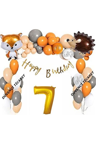 DÜVENCİ TİCARET Set de lanțuri de baloane din folie Fox Person