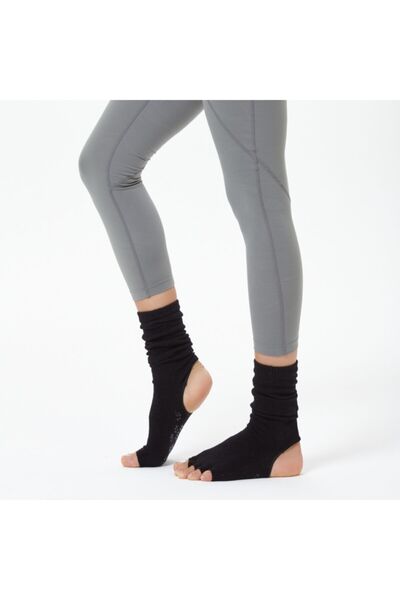 Nui Yoga Siyah Bilekli Yoga & Pilates Çorabı