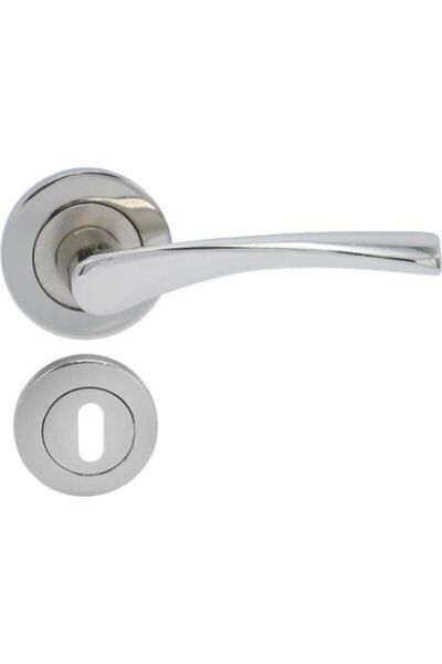 Genel Markalar Kapı Kolu Bravo Yuvarlak Rozet Nikel San Oda Tip - Kapı Kolu - Garantisiz