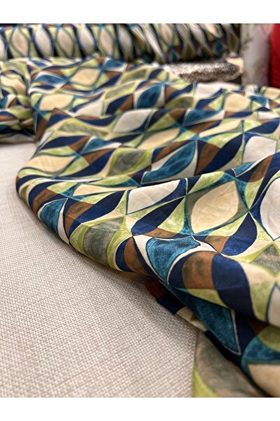 Kumaş Sevdası فلوش حرير بنمط ألوان مائية