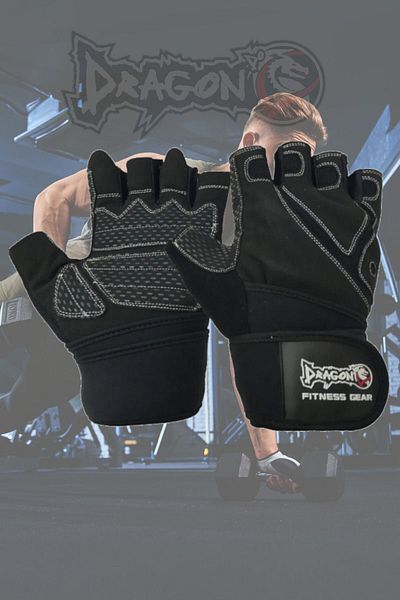 Dragondo Fitness Gloves Crossfit Weight Dumbbell Bodybuilding Weightlifting Cycling Body-Xl-Size