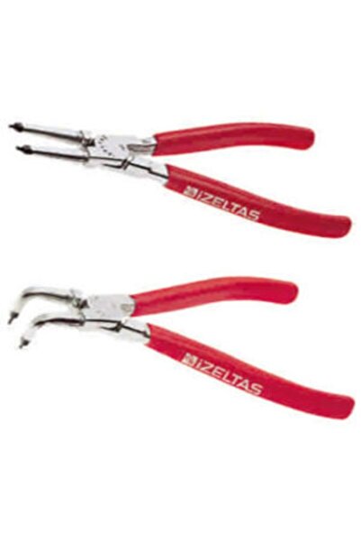 İzeltaş 4 Parça Düz Ve Eğri Iç & Dış Segman Pensesi Takımı (225-170 MM)