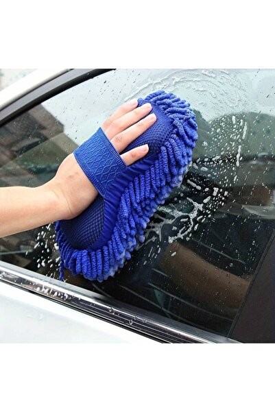 MatesLiving Mikrofiber Araba Yıkama Eldiveni Süngeri Temizleme Oto Bakım Yıkama
