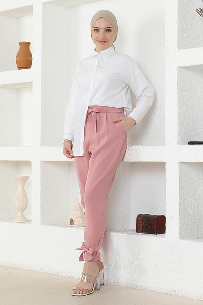 Herita Hose mit Gürtel Smaragd 6101