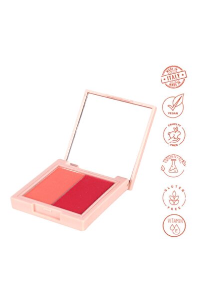 Dora Joy İkili Göz Farı 03 Living Coral Duo Eyeshadow Vegan E Vitaminli