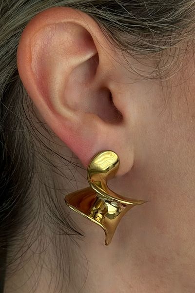 Beca Atelier 316L Steel - Downward Spiral Earrings