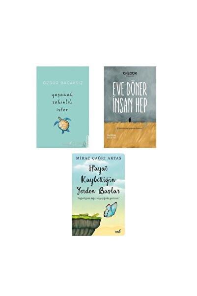 İndigo Kitap 3 Kitap / Eve Döner Insan Hep - Yaşamak Sakinlik Ister - Hayat K...
