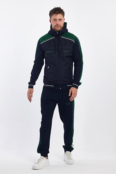 ESPİNA Men's Sports Tracksuit Set - Robe Sleeves and Hooded