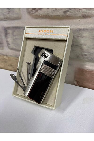 Jobon Marka Siyah Gri Renk Çok Amaçlı Isme Özel Çakmak