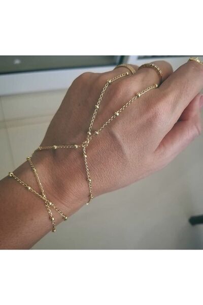 Mupten Gold Color Chain Hand Accessory