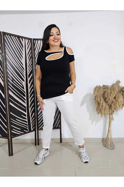 Melis Designer Μπλούζα Plus Size Shiny - Άνετη εφαρμογή