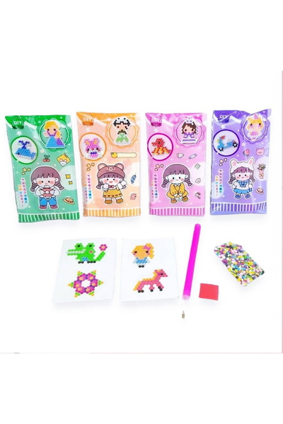 BURCU özel kalemi ile tek tek yapıştırmalı puzzle eğitici eğlenceli sticker giydirmeli etiket 2 paket