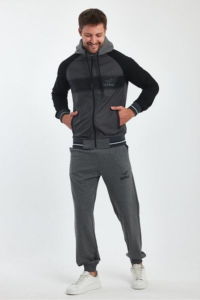 ESPİNA Hooded Men's Sports Tracksuit Set
