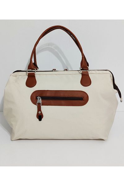 USF Functional Baby Care Bag - Hospital Exit Handbag, Cream
