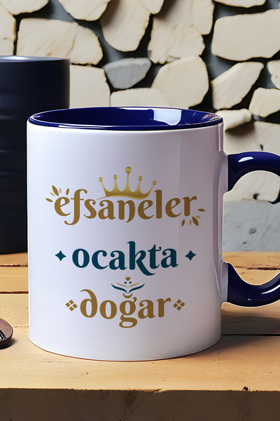 Hedizu Legends Are Born in the Hob Mug Cup Navy Blue Capricorn Sign Birthday Gift