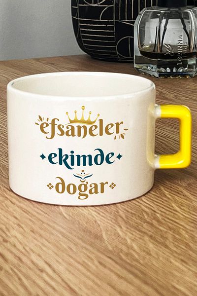 Hedizu Legends Are Born in October Luxury Cup Yellow Scale Sign Birthday Gift