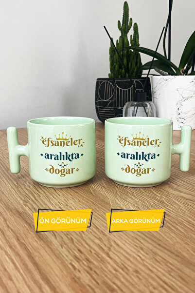Hedizu Legends Are Born in December Pastel t Handle Mug Cup Green Bow Sign Birthday Gift