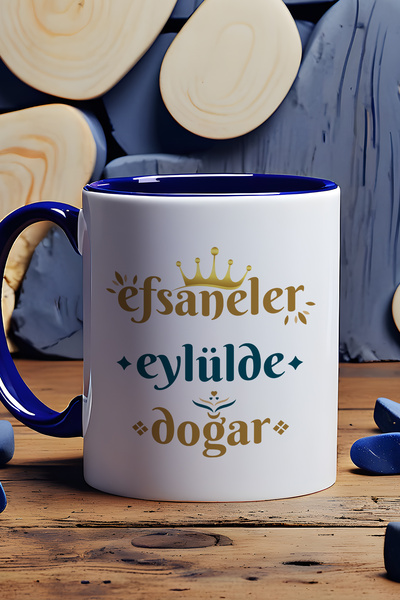 Hedizu Legends Are Born in September Mug Cup Navy Blue Virgo Sign Birthday Gift