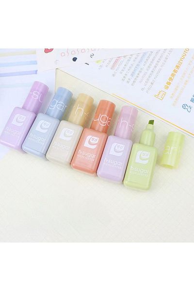 Bold Grup Nail Polish Highlighter Set 6 Colors