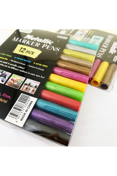 Bold Grup Metalic Market 12 Color Highlighter Set